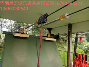 滑索施工现场 