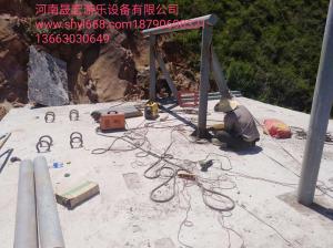 四川宜宾某景区滑索施工现场