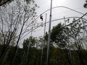 大熊山摘星楼景区的原子飞车交工营运了