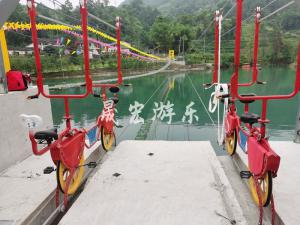 空中自行车,步步惊心|晟宏游乐|项目地址：四川达州